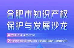 報名！合肥市知識產權保護與發(fā)展沙龍將于12月14日舉辦