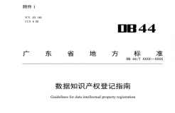 7月18日截止！廣東省地方標(biāo)準(zhǔn)《數(shù)據(jù)知識(shí)產(chǎn)權(quán)登記指南（送審稿）》征求意見(jiàn)