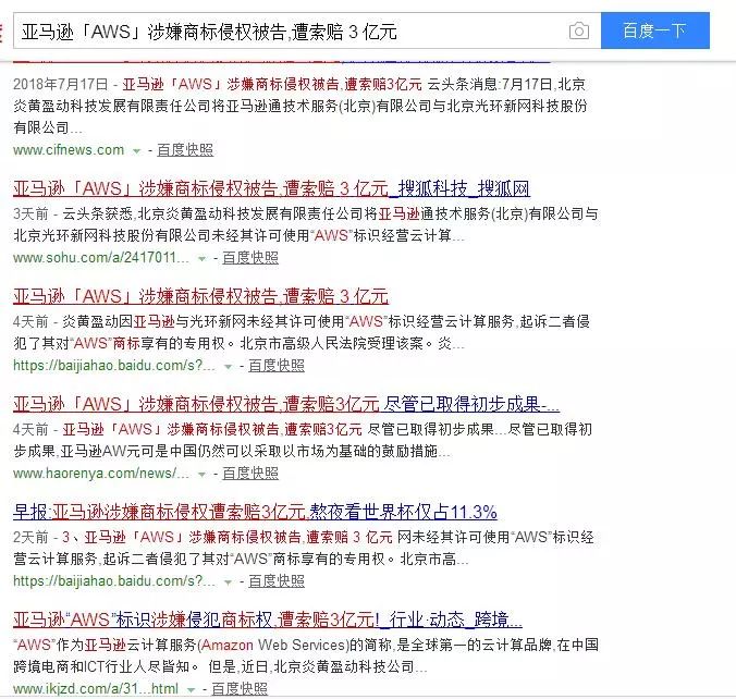 遭索賠 3 億元？亞馬遜「AWS」涉嫌商標(biāo)侵權(quán)被告