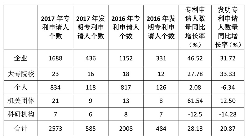 廣州市白云區(qū)2017年專(zhuān)利數(shù)據(jù)分析報(bào)告