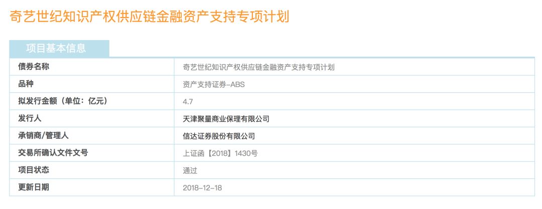 聽起來(lái)很復(fù)雜，愛奇藝的知識(shí)產(chǎn)權(quán)資產(chǎn)證券化項(xiàng)目究竟是什么？