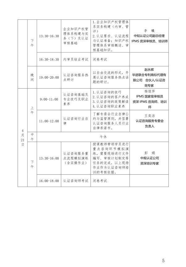 “2019年知識產(chǎn)權管理體系內(nèi)審員及認證咨詢師培訓”通知