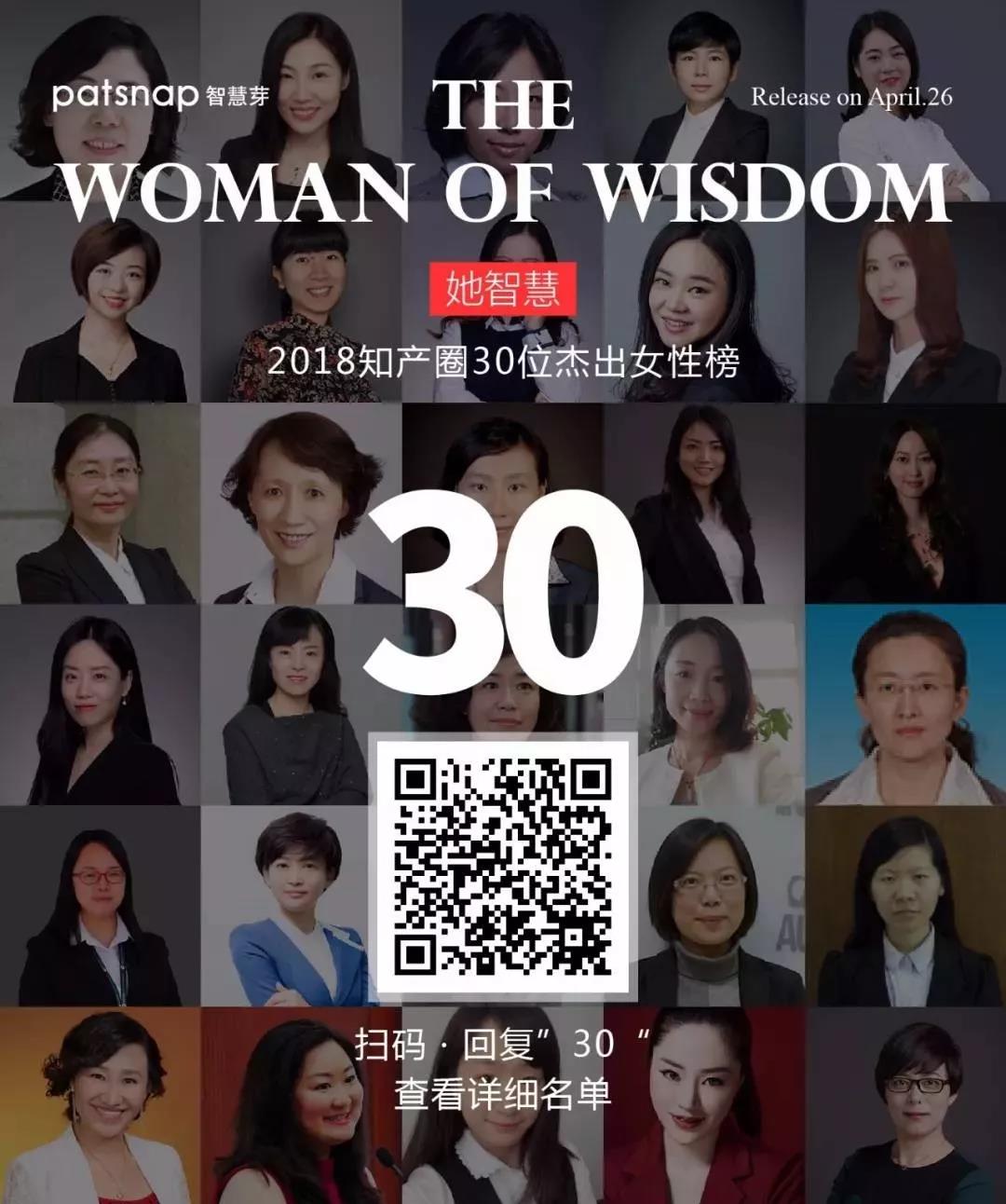 征集 | 2019 知產(chǎn)圈 30 位杰出女性：她智慧，她力量！