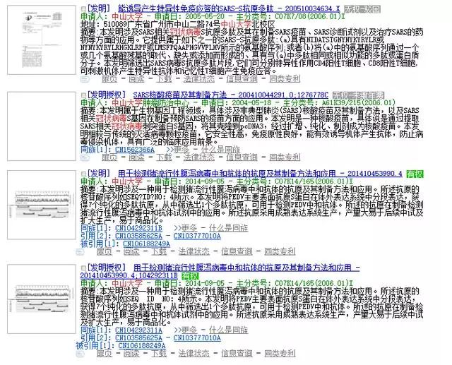 復(fù)旦大學(xué)、廈門大學(xué)、浙江大學(xué)、中山大學(xué)關(guān)于冠狀病毒專利情況