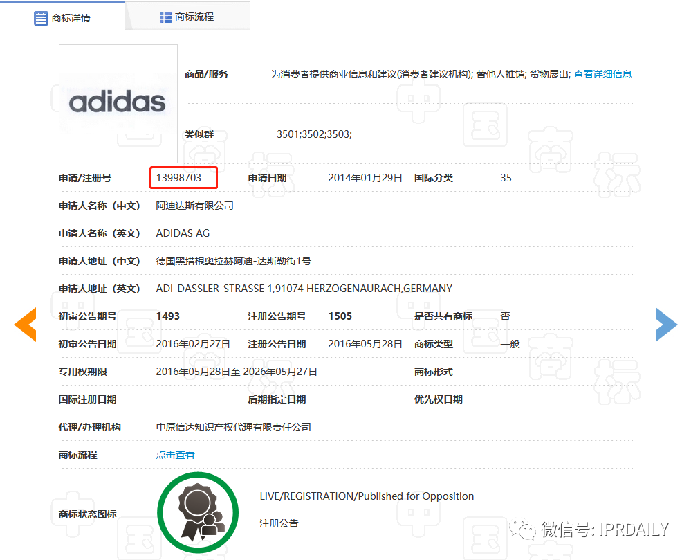 肖像商標被駁回！帶有adidas商標的衣服惹了禍