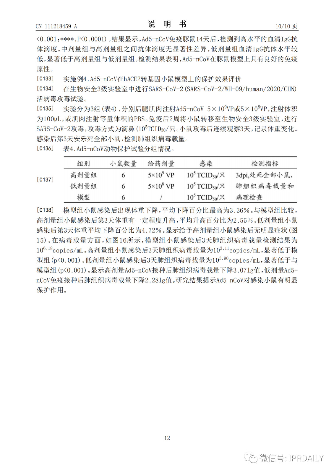 好消息！陳薇團隊獲得國內(nèi)首個新冠疫苗專利！