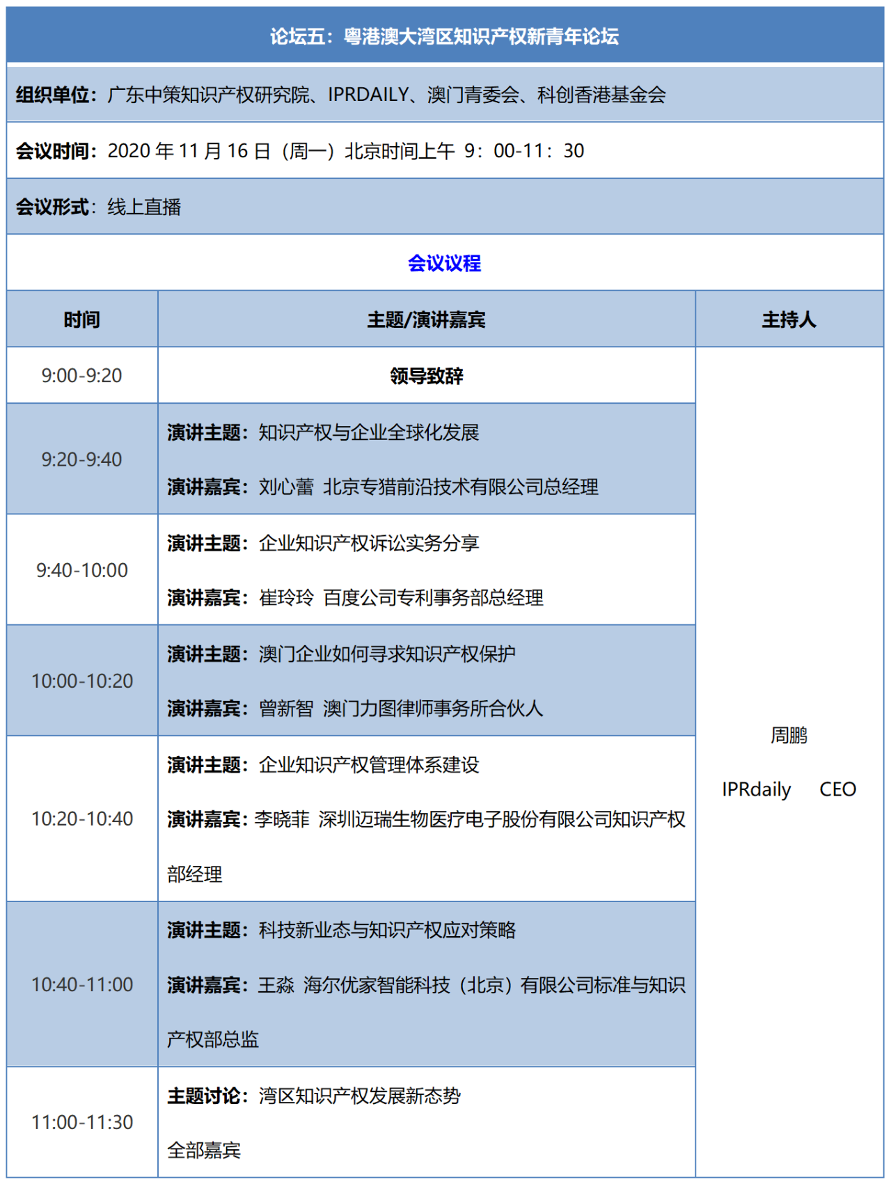 重磅來(lái)襲！2020知交會(huì)線上灣區(qū)論壇議程公布！