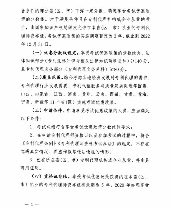 專利代理師資格最新優(yōu)惠政策11個省（區(qū)）可享受！