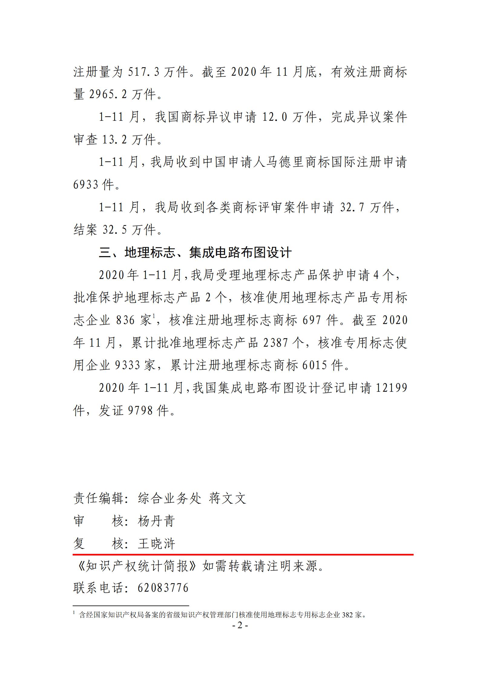 發(fā)明專利申請(qǐng)140.3萬、商標(biāo)申請(qǐng)量 840.9 萬！國(guó)知局發(fā)布2020年1~11月「專利、商標(biāo)、.......」統(tǒng)計(jì)數(shù)據(jù)