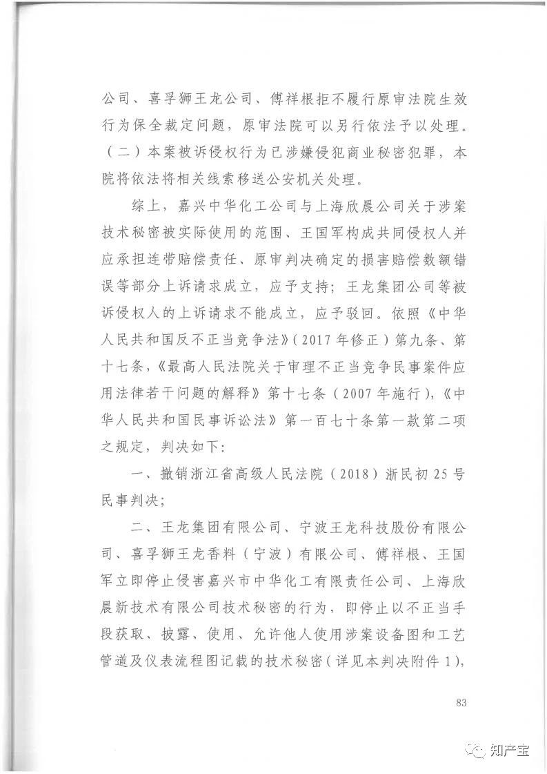 判決書全文 | 史上最高！判賠1.59億，最高法宣判一起技術(shù)秘密侵權(quán)上訴案