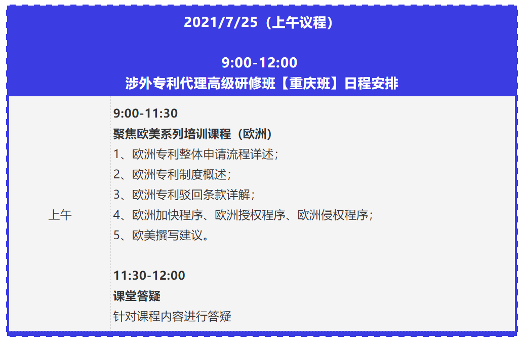 證書公布！2021年「涉外專利代理高級(jí)研修班【重慶站】」來啦！