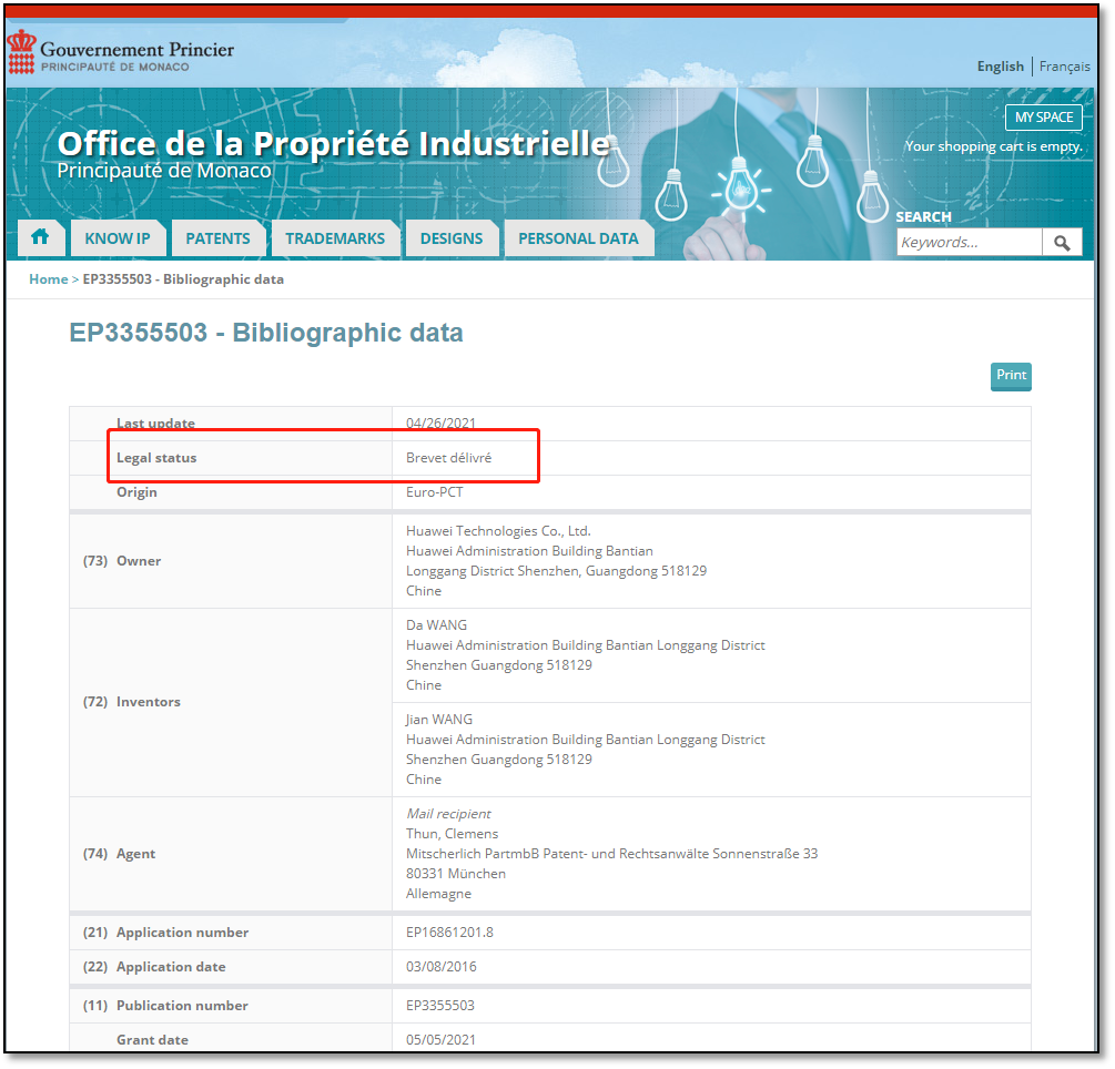 各國/地區(qū)專利年費查詢（十三） | 摩納哥專利法律狀態(tài)和年費查詢步驟