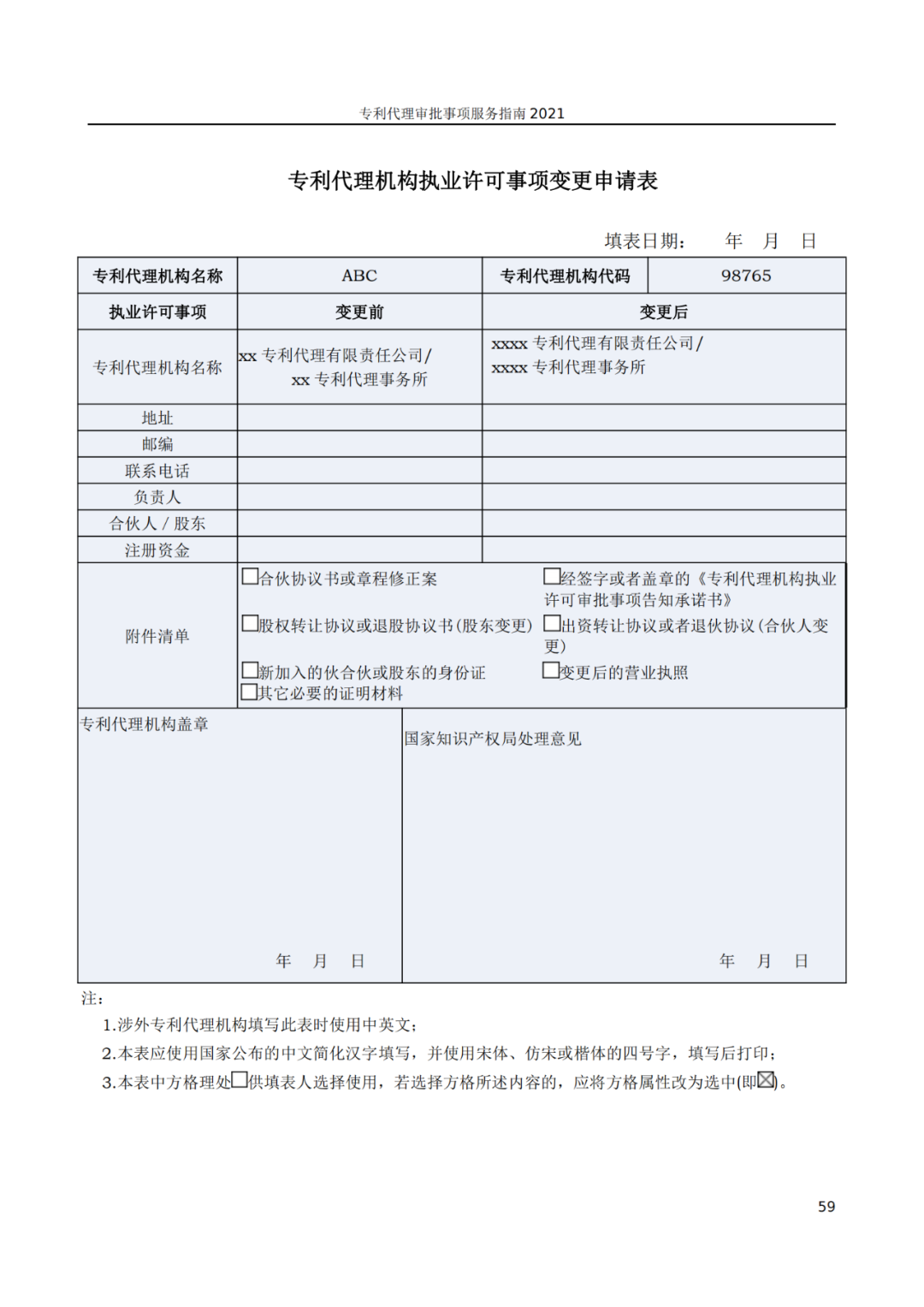 最新！2021年專利代理審批事項(xiàng)服務(wù)指南發(fā)布