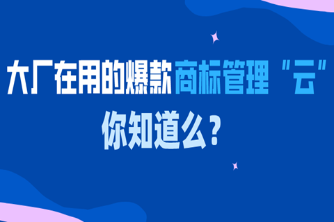 大廠在用的爆款商標(biāo)管理“云”中臺(tái)，你知道么？