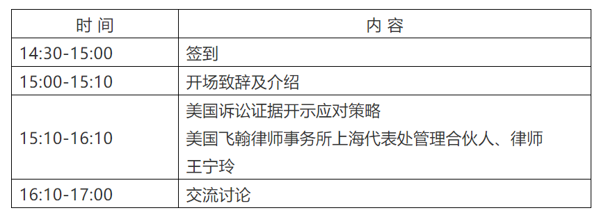 海外知識產(chǎn)權(quán)保護系列主題沙龍之美國訴訟證據(jù)開示應對策略