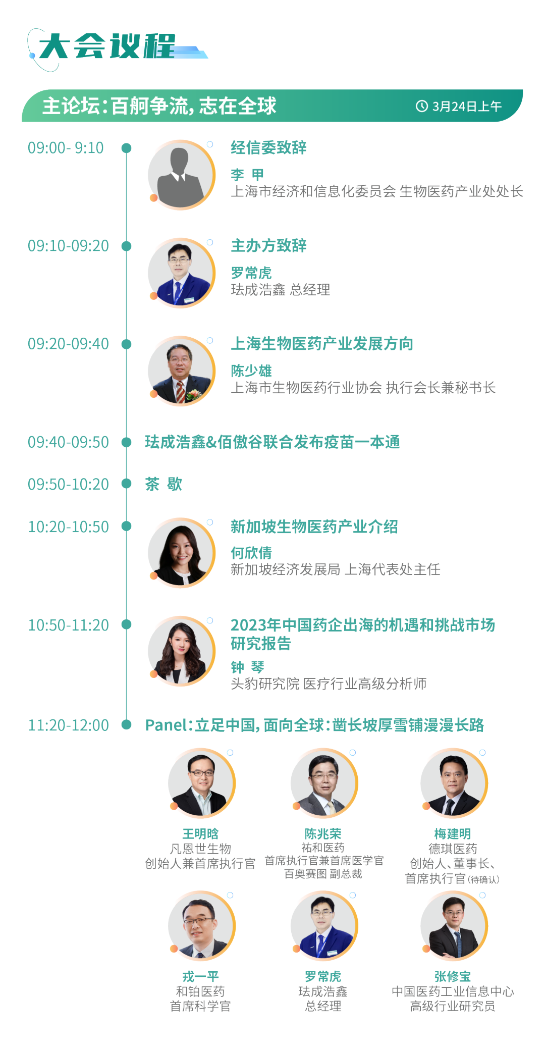 最新議程 | 聚焦創(chuàng)新出海 助推數(shù)智工藝發(fā)展！藥企、CRO/CDMO、資本和駐外使館等百余家企業(yè)參會(huì)