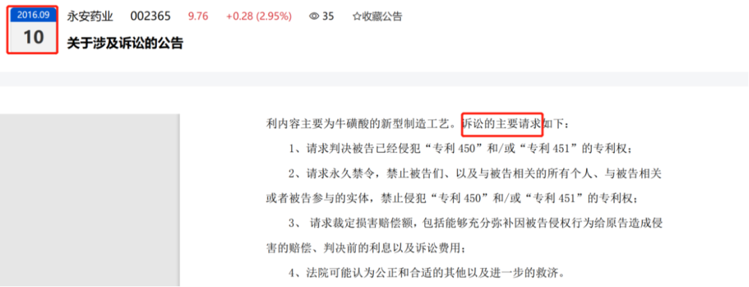 被起訴侵權(quán)五項(xiàng)專利索要3倍賠償，永安藥業(yè)公布與美國VITAWORKS訴訟進(jìn)展