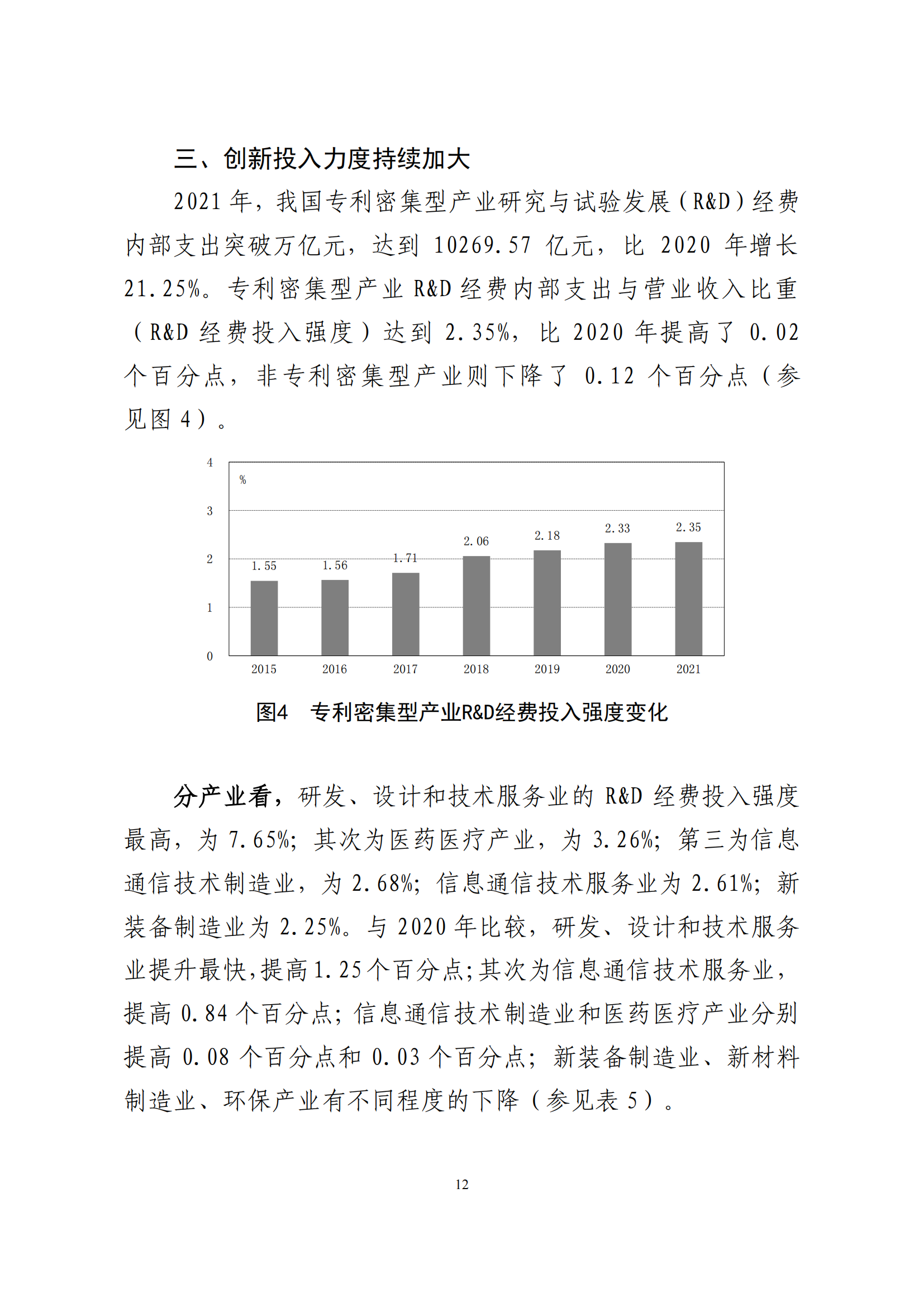 國知局：2021年我國專利密集型產(chǎn)業(yè)工資溢價10.25%｜附《中國專利密集型產(chǎn)業(yè)統(tǒng)計監(jiān)測報告（2022）》