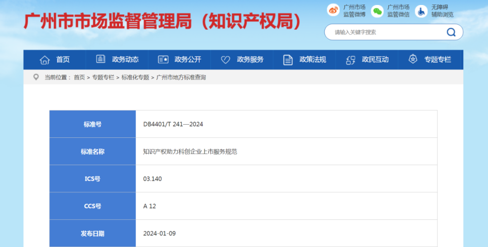 全國首個科創(chuàng)企業(yè)上市知識產(chǎn)權(quán)服務(wù)規(guī)范地方標(biāo)準(zhǔn)發(fā)布