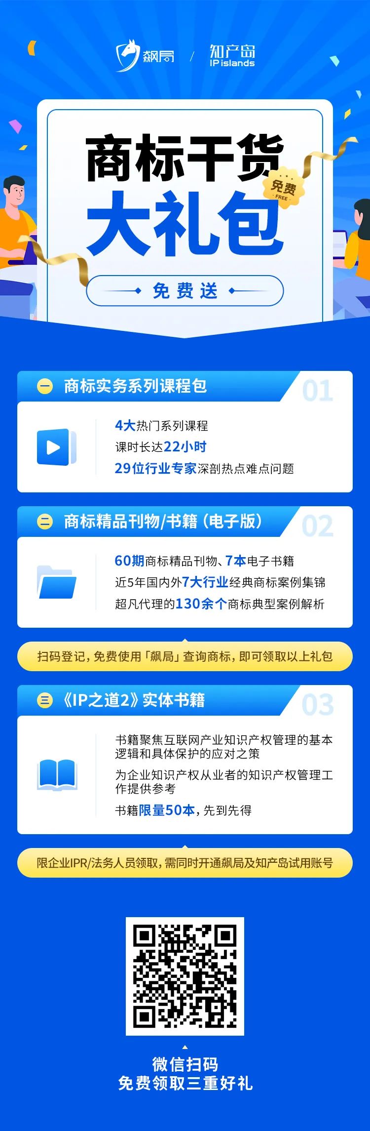 實務課程+精品刊物+專業(yè)書籍！飆局＆知產(chǎn)島聯(lián)合贈禮，助力企業(yè)商標管理