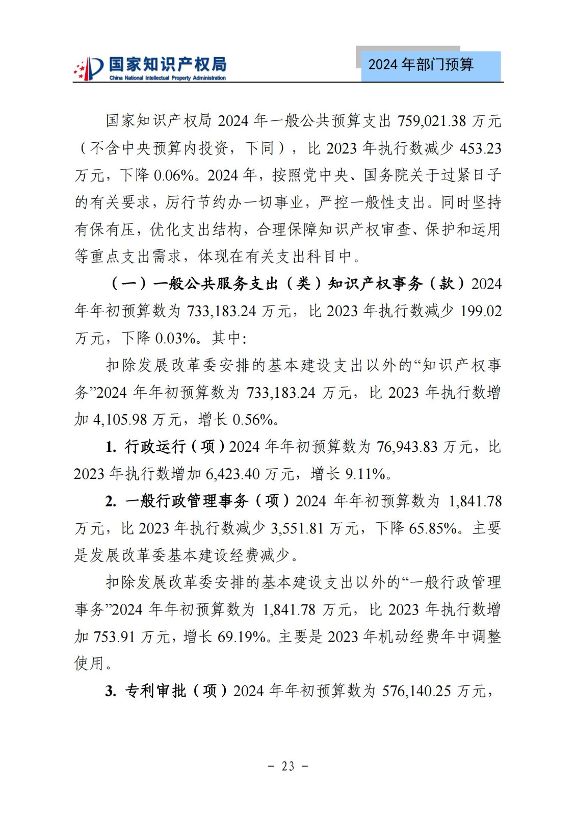 國知局：2024年專利審查費(fèi)預(yù)算50.6億元，績效指標(biāo)發(fā)明與實(shí)用新型新申請分類出案總量≥479萬件