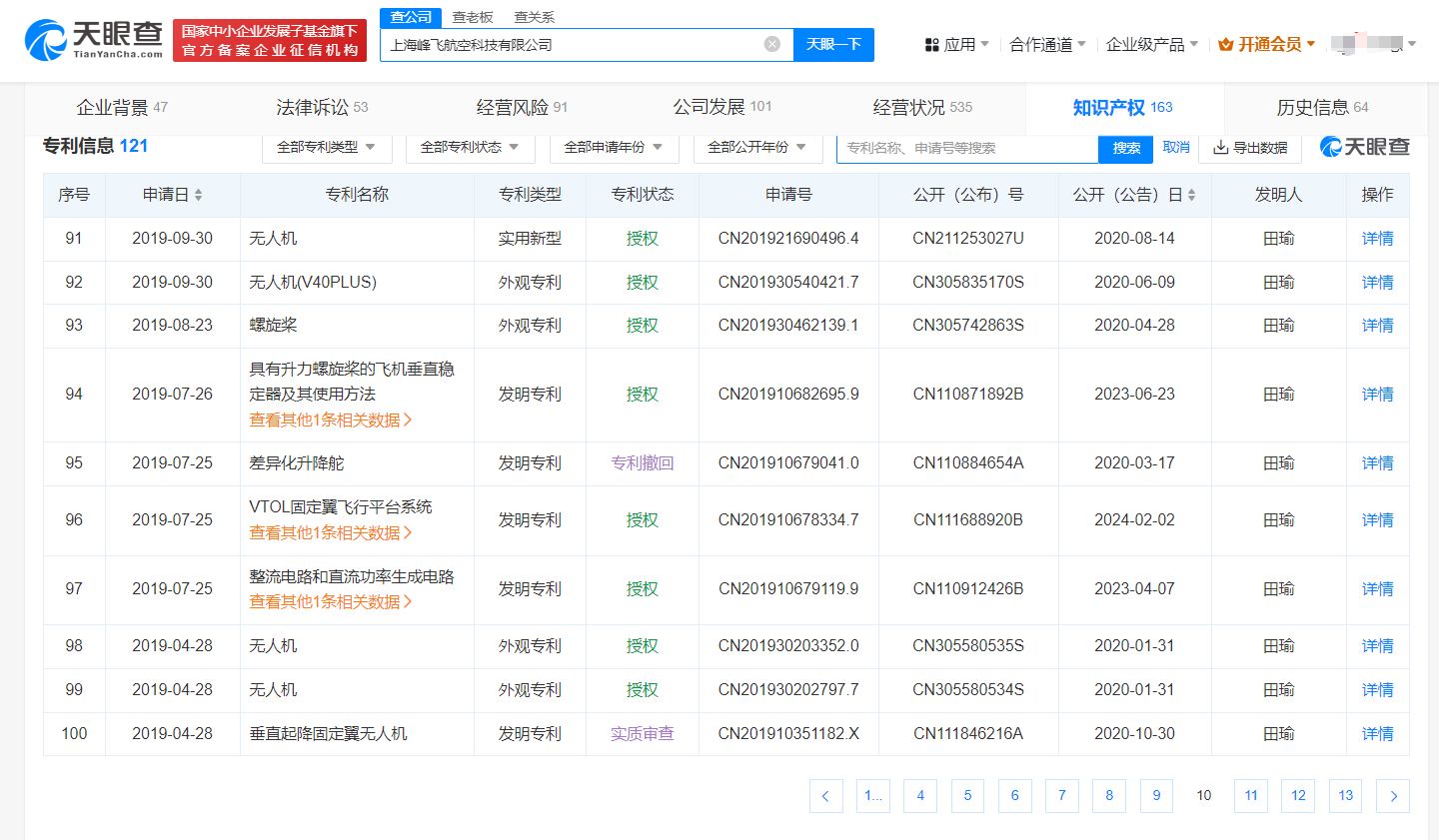 峰飛航空VTOL相關專利已獲授權，飛行汽車關聯公司已申請上百項專利