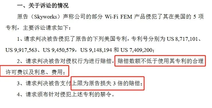 索賠3倍損失！康希通信被美國(guó)龍頭企業(yè)起訴專利侵權(quán)