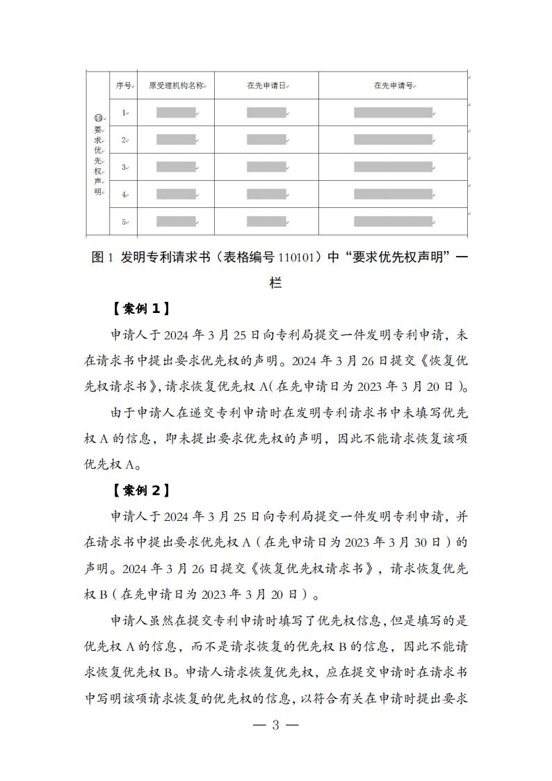 國(guó)知局：《關(guān)于優(yōu)先權(quán)恢復(fù)、優(yōu)先權(quán)要求的增加或者改正的指引》全文發(fā)布！