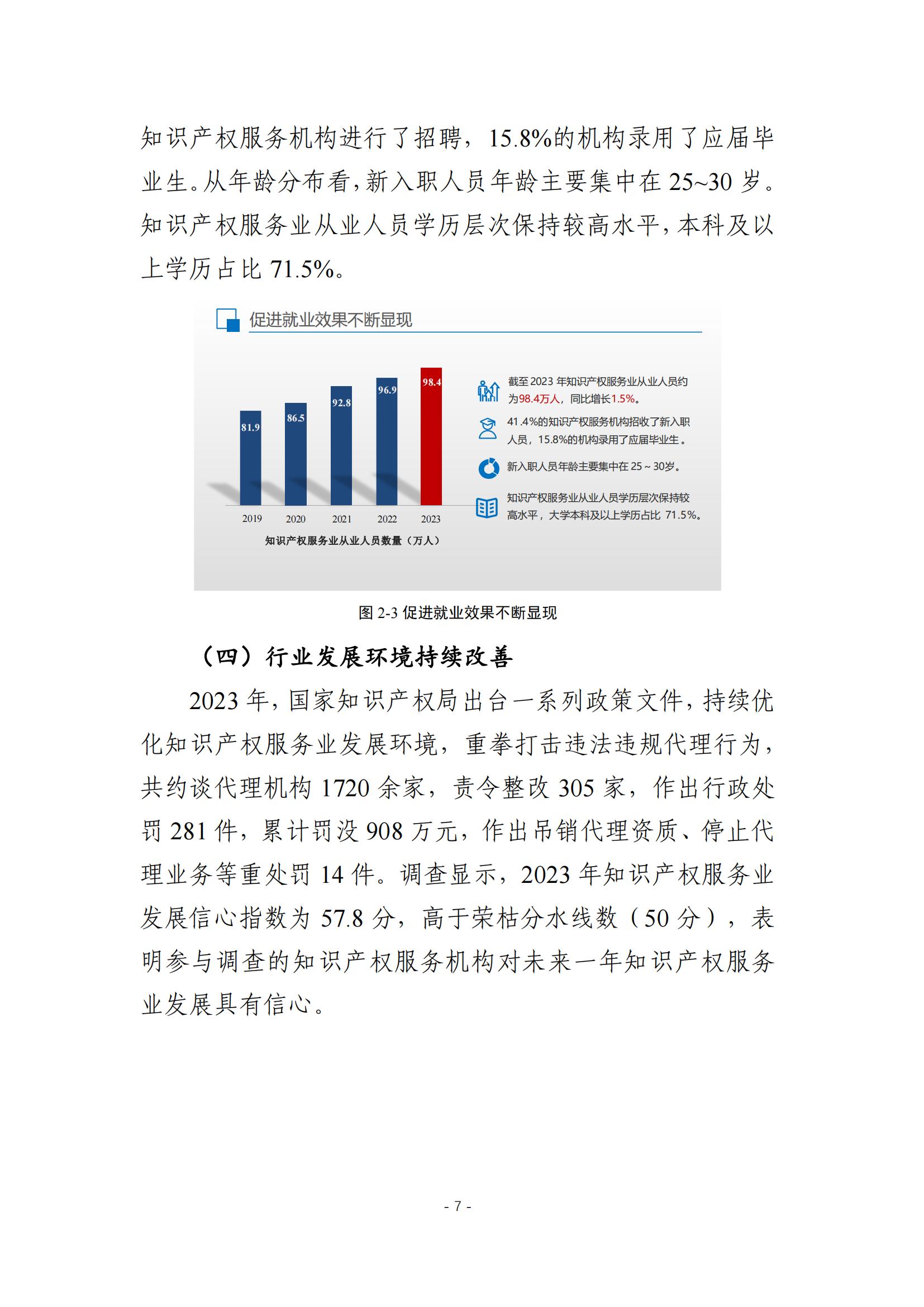 《2024年全國(guó)知識(shí)產(chǎn)權(quán)服務(wù)業(yè)統(tǒng)計(jì)調(diào)查報(bào)告》：知識(shí)產(chǎn)權(quán)從業(yè)人員人均營(yíng)業(yè)收入28.9萬(wàn)元/人｜附全文