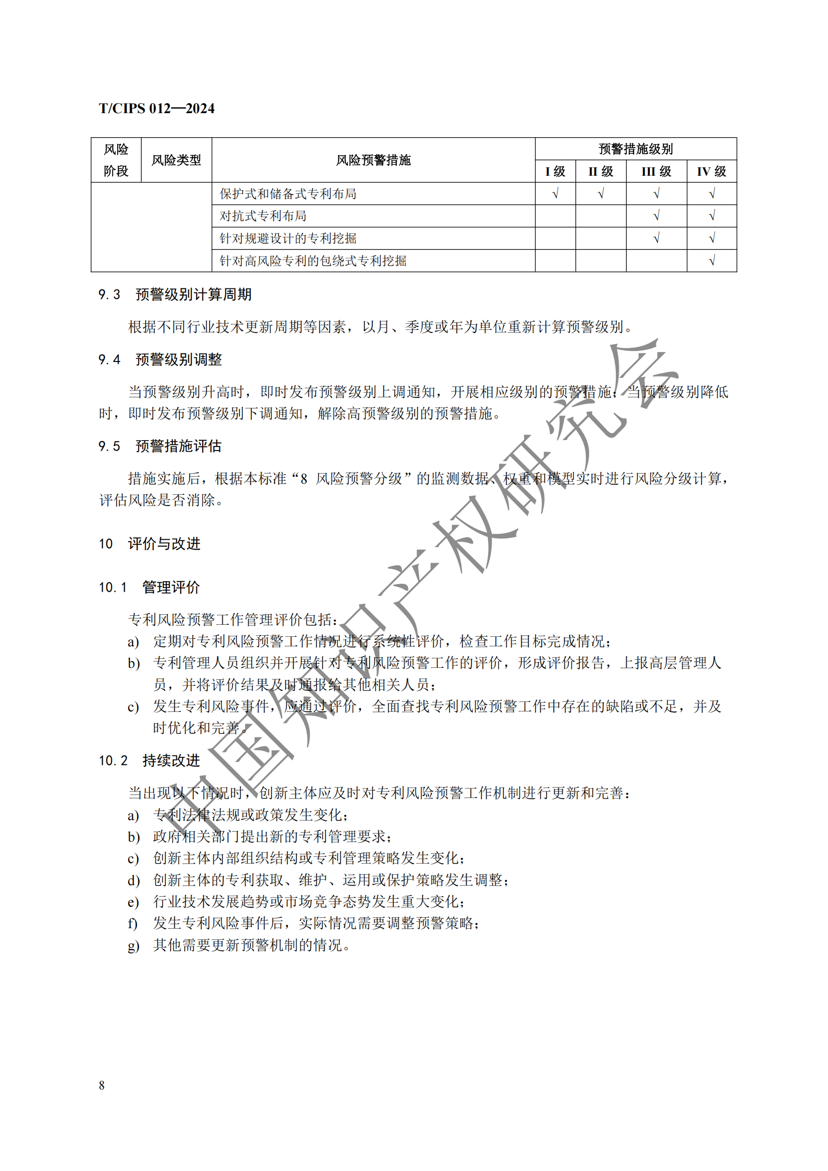 團(tuán)體標(biāo)準(zhǔn)《專利風(fēng)險(xiǎn)預(yù)警工作規(guī)范》全文發(fā)布！