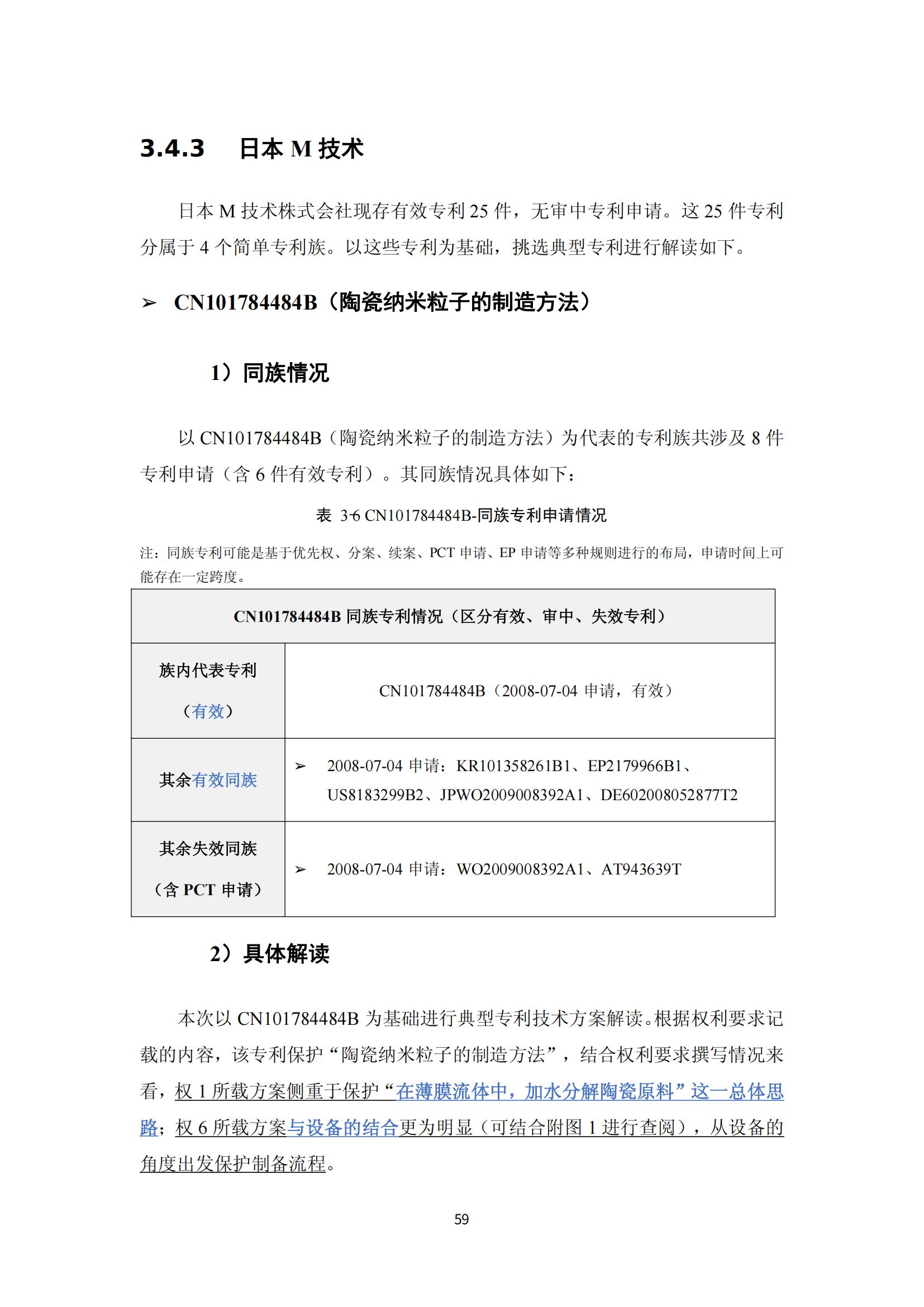 納米陶瓷產(chǎn)業(yè)海外專利預警分析報告_63
