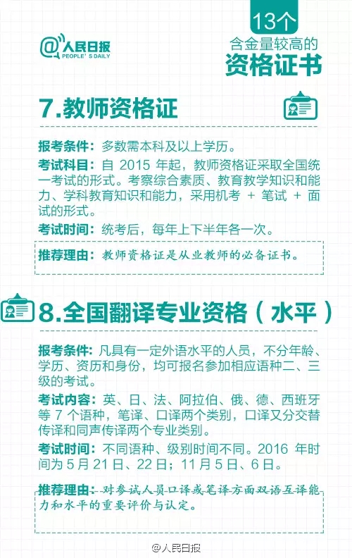 多項(xiàng)資格證取消后，剩下的這13個(gè)最值錢！