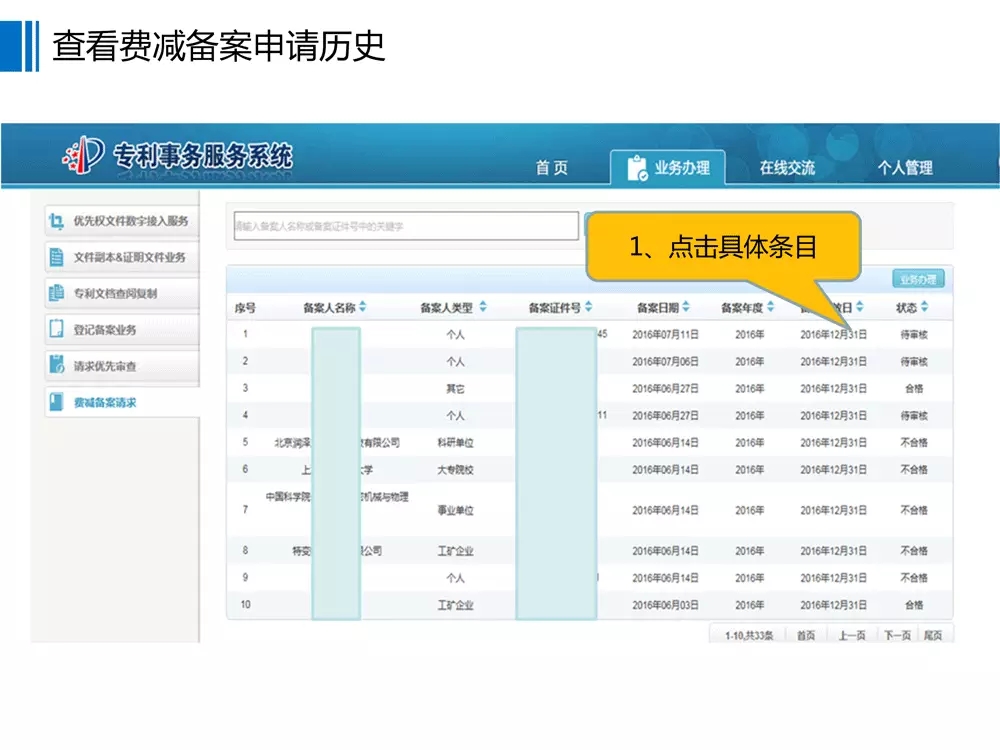 【重要資料】專利費(fèi)減備案系統(tǒng)使用手冊及培訓(xùn)PPT （完整版）